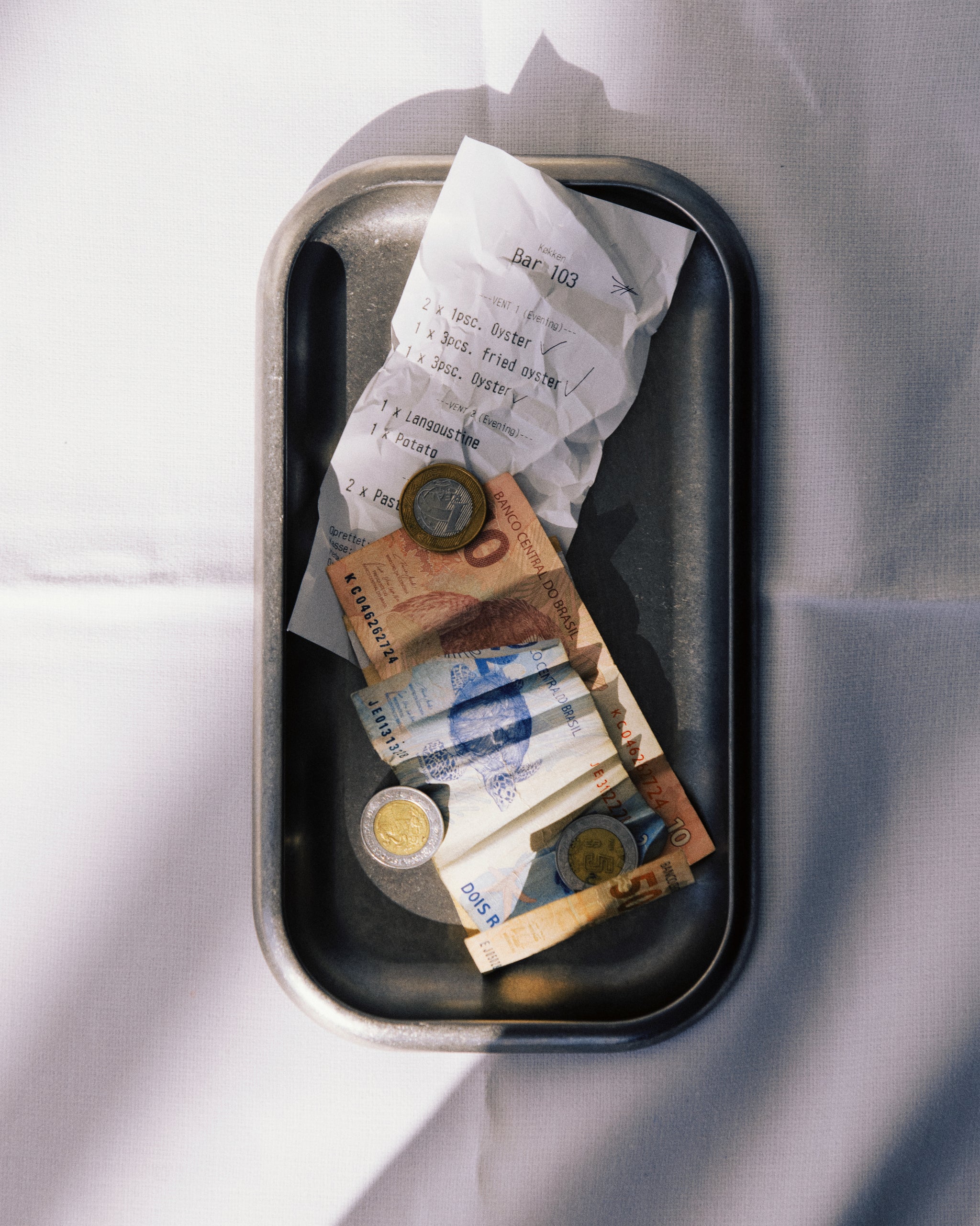 Small Steel Serving Tray - Stonewashed
