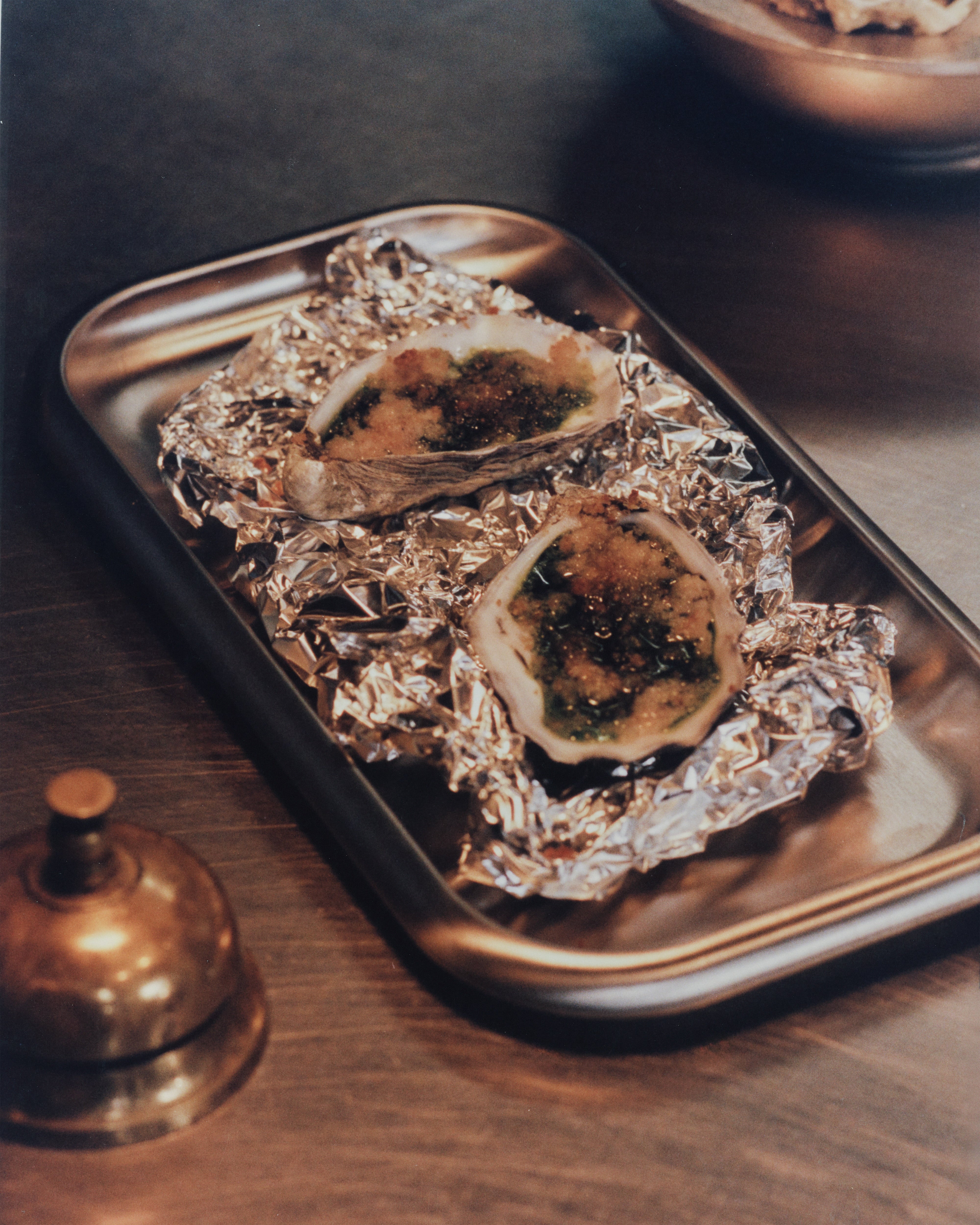 Small Steel Serving Tray - Brushed