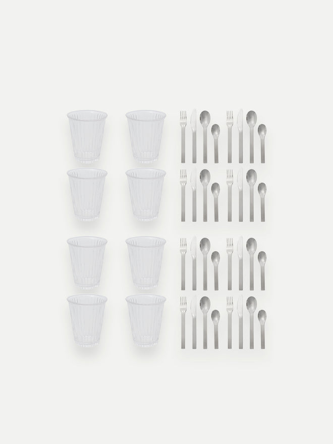 Canteen Bodega Glass 8-pack & Canteen Polished - 32 pcs / set of 8