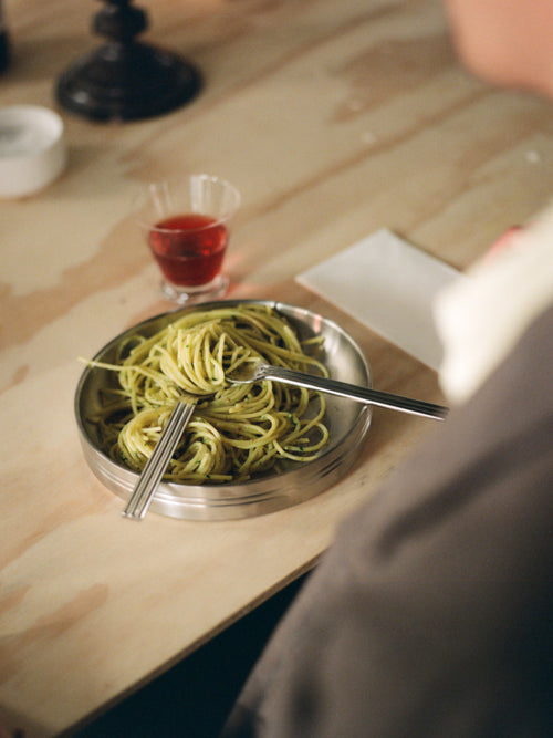Stainless Steel Pasta Plate / Set of 2