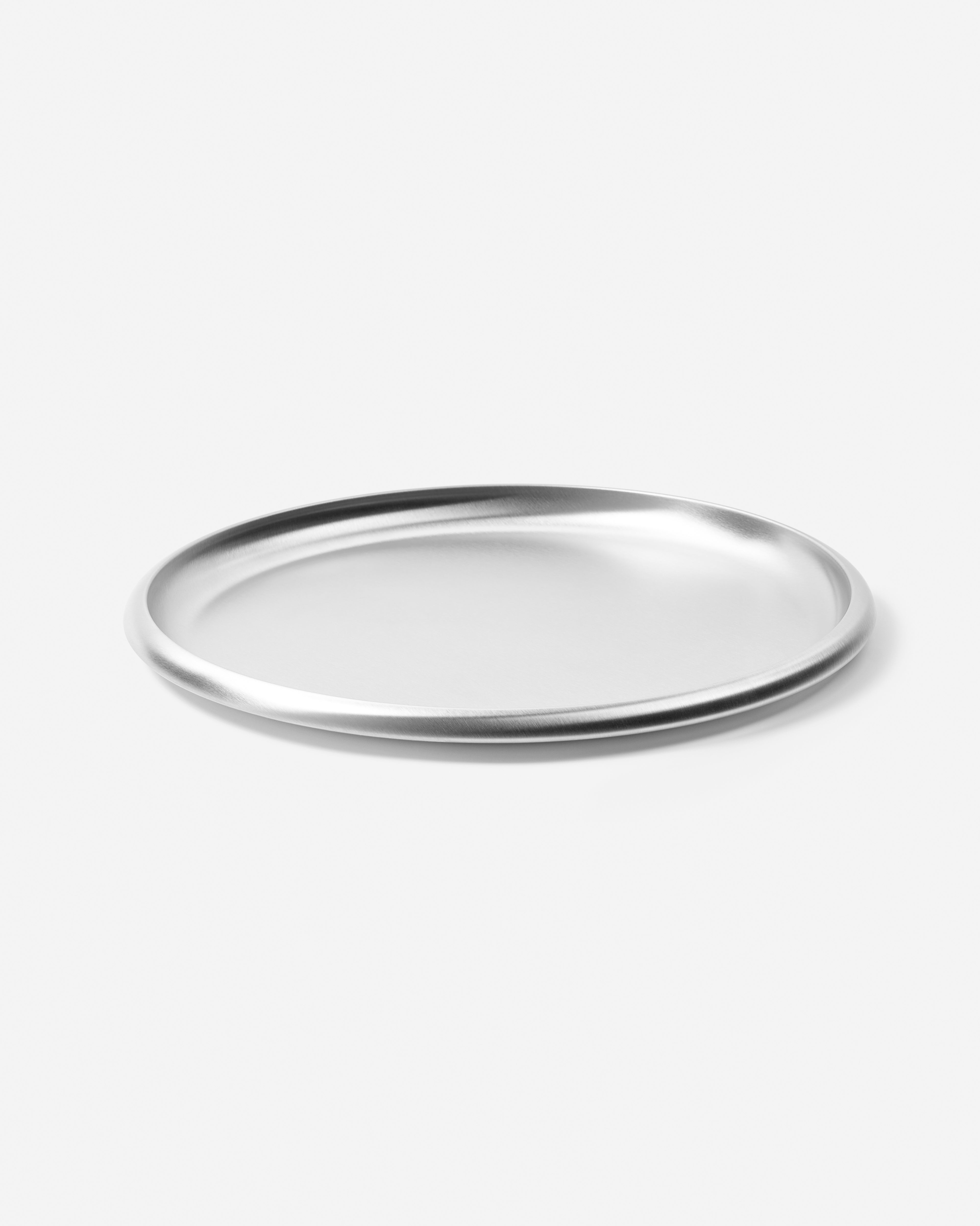 Round Steel Tray 300 - Brushed