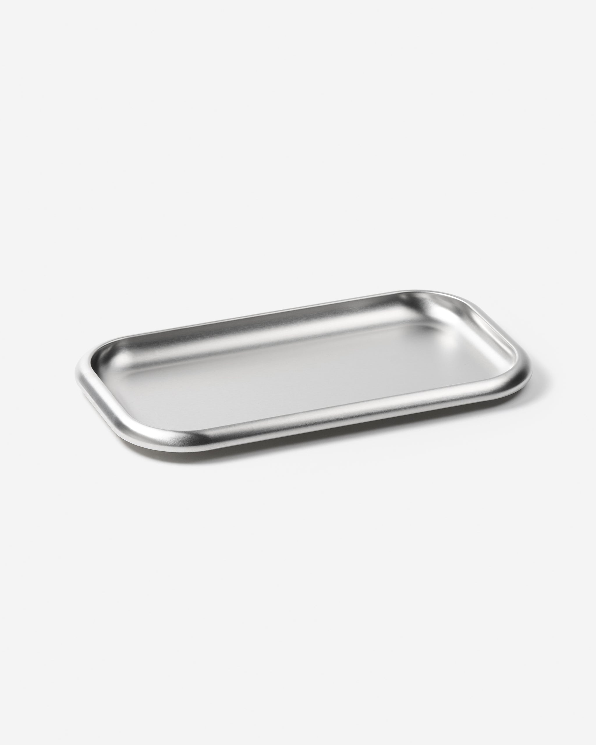 Small Steel Serving Tray - Brushed